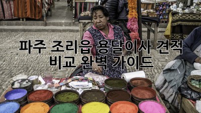 파주 조리읍 용달이사 견적 비교 완벽 가이드!